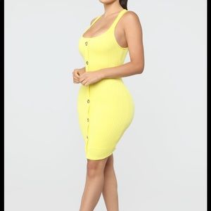Yellow Ribbed Mini